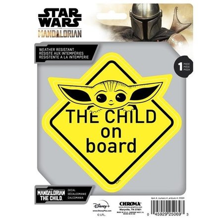 STAR WARS Star Wars 804477 Star Wars the Mandalorian the Child on Board Decal 804477